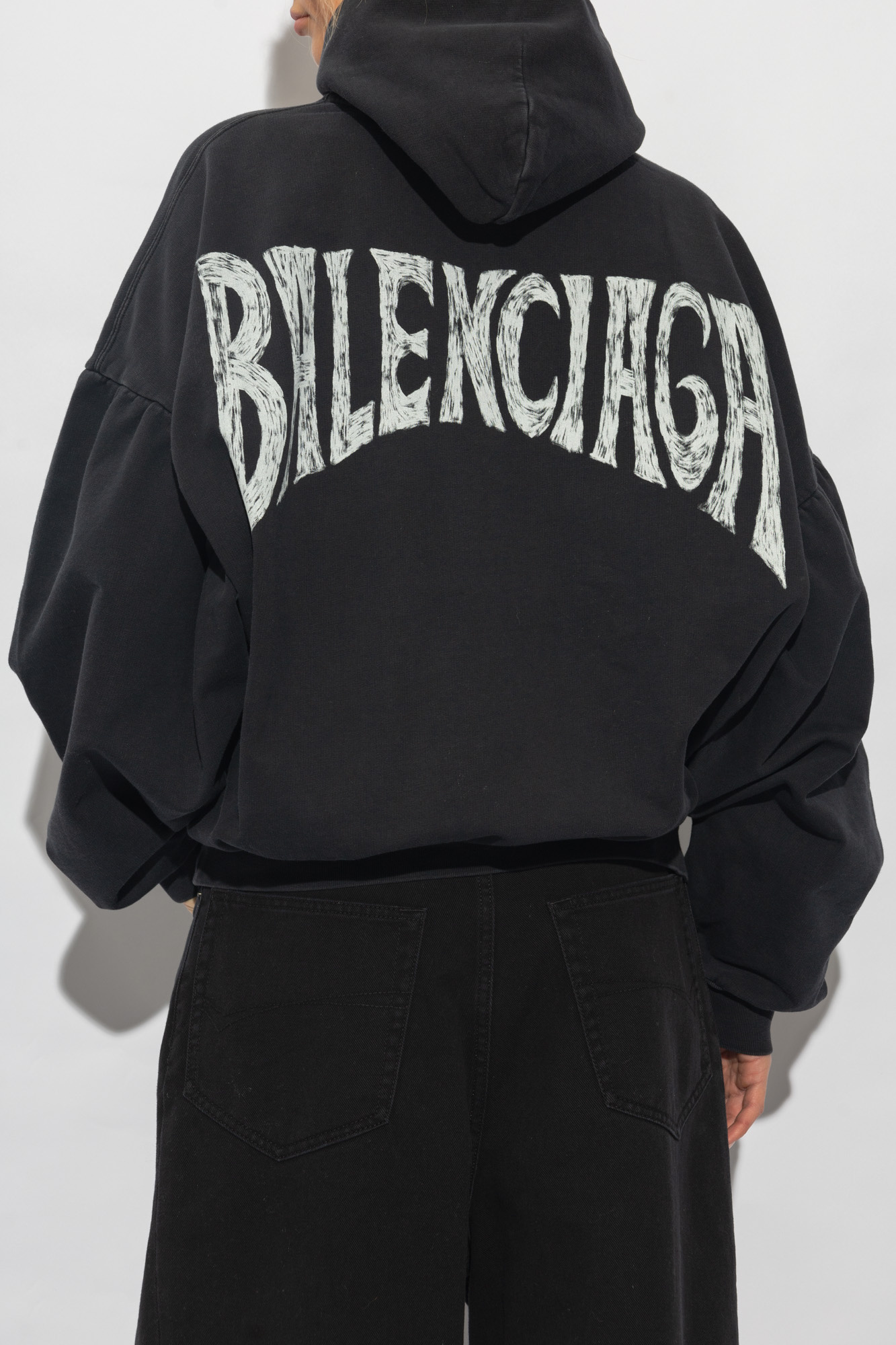 Black Printed hoodie Balenciaga Vitkac Canada